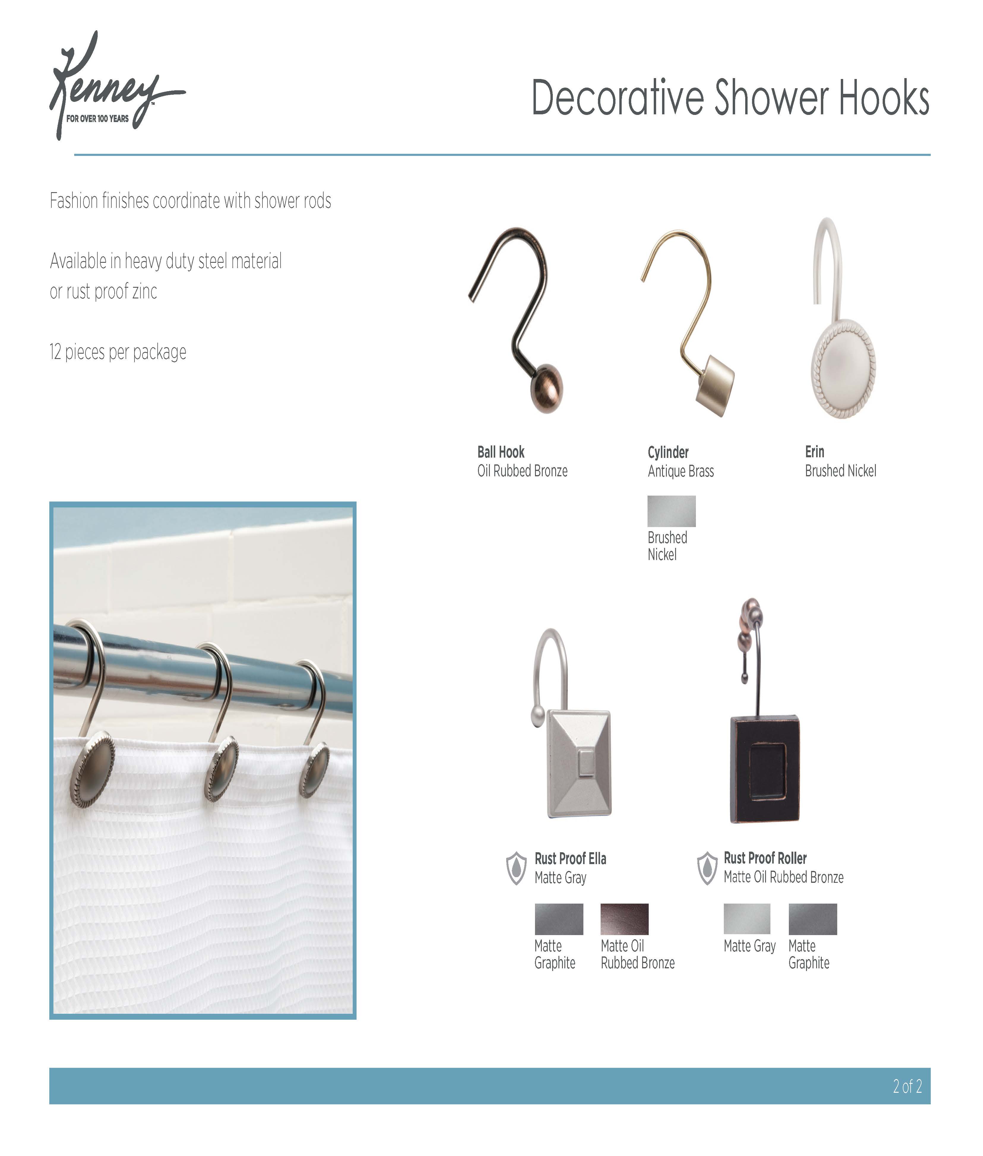 Decorative Shower Hooks